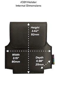 Nutshell Phone Holsters: Nutshell #331 Leather Belt Case