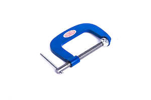 G Clamp: NUWELD G CLAMP 100MM (4") D/THROAT STEEL H/DUTY