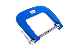 G Clamp: NUWELD G CLAMP 200MM (8") D/THROAT STEEL H/DUTY