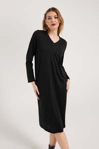 Sale Dresses: PROSPER DRESS | BLACK MERINO
