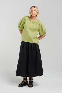 Linen Lovers: THEA TOP | LIME