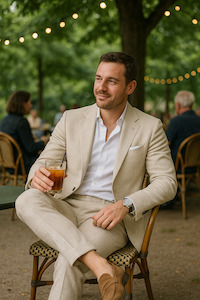 Marcus| Mens Linen Lightweight & Stylish Suit Combo