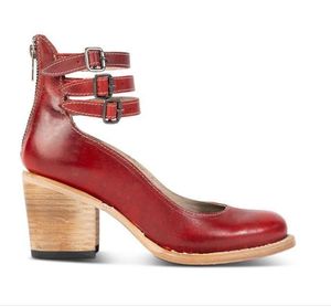 Emilia Artisan Buckle Leather Heels