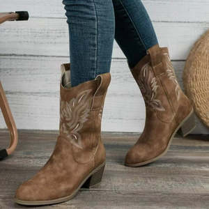 Womens Shoes: Ryder Collection Women's Cowboy Boots with Timeless Classic Design | Elegant Footwear for Comfort and Style