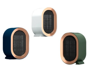 Rov Mini Desktop Space Heater – Compact Oval Ceramic Heater with Rose Gold Trim