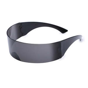 Futuristic Narrow Cyclops Visor Sunglasses