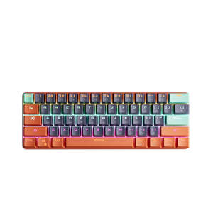 Gaming Accessories: 61 Key USB Wired Mechanical Keyboard LED Backlit
