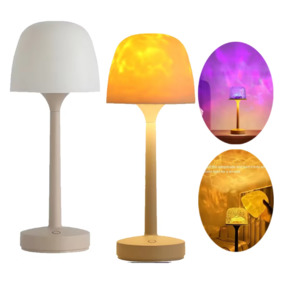 Accessories: Mushroom Table Lamp With Water Ripple Projection Light