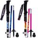 1 Pair Collapsible Adjustable Hiking Trekking Poles Aluminum and Carbon Fiber Fo&hellip;