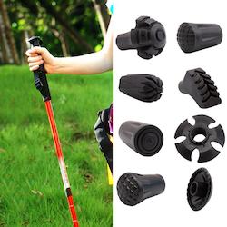 Walking Sticks: Trekking pole nordic walk stick cane climb replacement alpenstock outdoor camp hike protector cap