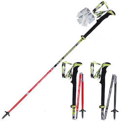2pcs/pack Carbon Fiber Trekking Poles Ultralight Folding Collapsible Trail Runni&hellip;