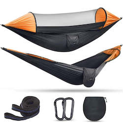 Tents Hammocks: Large Camping Hammock with Mosquito Net 2 Person Pop-up Parachute Lightweight Hammocks