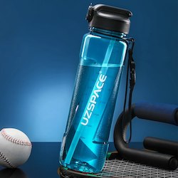 Sport Water Bottles with Straw Summer Large-capacity Tritan Plastic Portable Lea&hellip;
