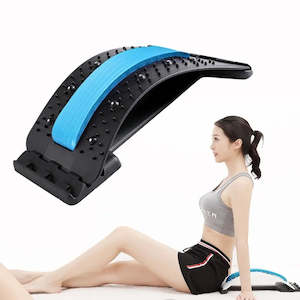 Adjustable Back Stretcher Massager: Lumbar & Cervical Spine Support for Fitness &hellip;