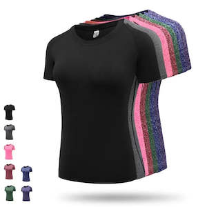 Fitness Women's Shirts Quick Drying T Shirt Elastic Yoga Sport Tights Gym R&hellip;