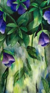 Painting: Violets