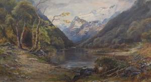 Paintings: Mountain Range with Tarn in Foreground