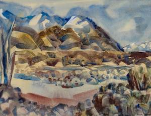 Paintings: Untitled - Landscape with River