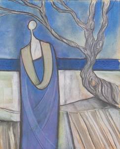 View New Art: Woman in Coastal Study