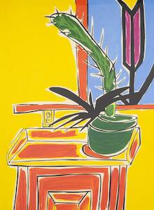 Print: Still Life with Cactus