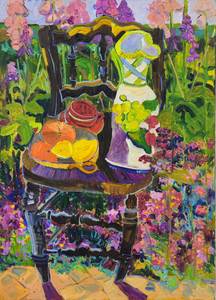 Still Life with Jug and Foxgloves