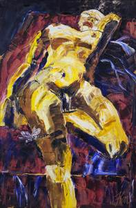 Reclining Nude with Dragonfly