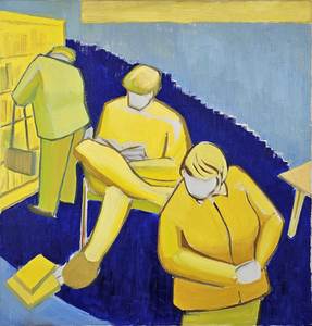 On The Wall: Untitled (Yellow Library)