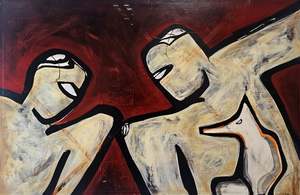 Untitled (Figures with Dog)
