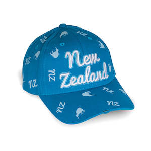 Apparel: Hat Cotton Kiwi & New Zealand Distressed Style