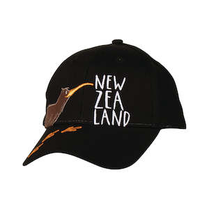 Child Hat Kiwi Footprints New Zealand Black