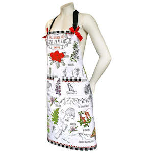 Aprons: Kitchen Style Apron Flowers of NZ