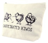 CAFFEINATED KIWIS COSMETIC BAG ONE M