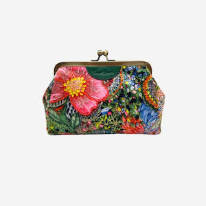 Cosmetic Bags: Fleur Woods Small Clutch - Rose