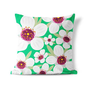 Cushions: Bright Botanical Manuka Cushion Cover