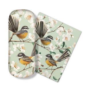 Glasses Cases: Chatty Fantails Glasses Case