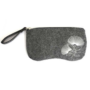 Sunglass Case Felt NZ Pohutukawa Grey