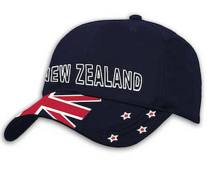 Adult Hats: Wild Kiwi Cap - NZ Flag