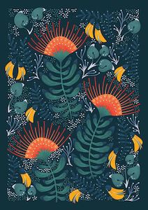 Greeting Cards: Catherine Marion - Pohutukawa - Card