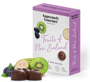 Food: Fruits of New Zealand 10 piece Milk and Dark Chocolates