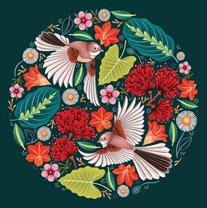 Greeting Cards: Catherine Marion - Chirpy Fantails - Card