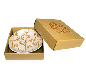 Jo Luping Design - Harakeke Orange On White - 10cm Porcelain Bowl