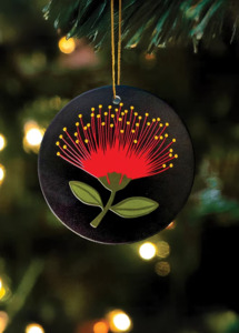 Ceramic Xmas Decoration set - Native Flowers