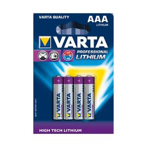 Varta Batteries: VARTA Professional Lithium Batteries AAA 4 Pack