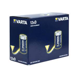 Varta Batteries: Varta HIGH ENERGY Industrial D size - BULK BOX OF 12 VAILR20-12