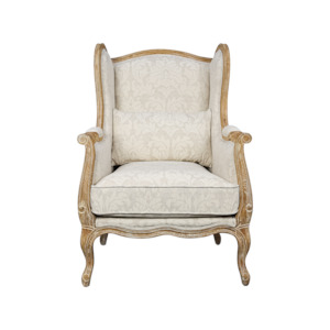 Headboards Bases: Ashwood Linen Chair – Strong Vintage Wood Design with Breathable Linen Upholstery