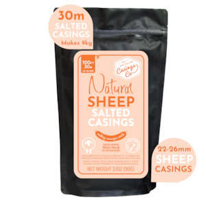 Salted Natural Sheep Casings 22-26mm 30m
