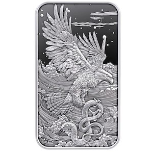 Products: Eagle and The Serpent 2 Oz Proof High Relief Bar