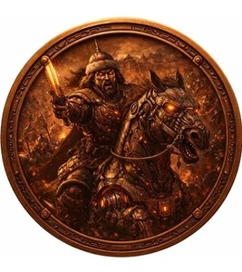 Products: Future of the Past series Genghis Khan 1 Oz Copper Coin