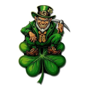 Products: Shamrock Reaper Shaped 100g Copper Colorized Copper Medal
