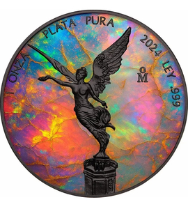 Products: Metal Galaxy Opal Ruthenium 1 Oz Silver Libertad